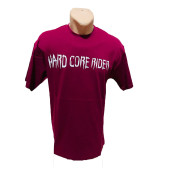 Bordo Hard Core Oversize Erkek Tişört - 1