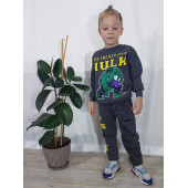 Hulk Baskılı Marvel Antresit Erkek Çocuk Eşofman Pijama Alt Üst Takım - 1