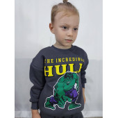 Hulk Baskılı Marvel Antresit Erkek Çocuk Eşofman Pijama Alt Üst Takım - 3