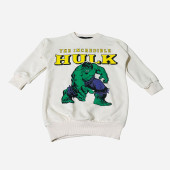 Hulk Baskılı Marvel Bej Erkek Çocuk Eşofman Pijama Alt Üst Takım - 3