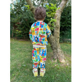 Çizgi Karakterli Bej Erkek Çocuk Eşofman pijama Takımı - 3