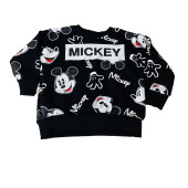 Mickey Mouse Çizgi Karakterli Siyah Erkek Çocuk Eşofman Pijama Alt Üst Takımı - 2