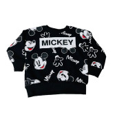 Mickey Mouse Çizgi Karakterli Siyah Erkek Çocuk Eşofman Pijama Alt Üst Takımı - 3