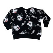 Mickey Mouse Çizgi Karakterli Siyah Erkek Çocuk Eşofman Pijama Alt Üst Takımı - 4