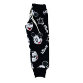 Mickey Mouse Çizgi Karakterli Siyah Erkek Çocuk Eşofman Pijama Alt Üst Takımı - 5