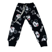 Mickey Mouse Çizgi Karakterli Siyah Erkek Çocuk Eşofman Pijama Alt Üst Takımı - 7