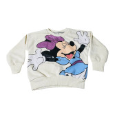 Minnie Mouse Çizgi Karakterli Bej Kız Çocuk Eşofman Pijama Alt Üst Takımı - 4