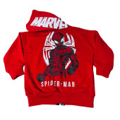 Kırmızı Spiderman Kapüşonlu Erkek Çocuk Alt Üst Takımı - 5