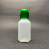 30 cc Naturel PE Şişe  - Yeşil Fliptop  Kapaklı- 30ml PE Esnek Şişe- x 10 Adet thumbnail 1