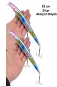 2 Adet 18cm 24gr.Rapala Lures  Balık Yemi Yapay Yem Suni Yem Maket Balık Jig Yem - 3