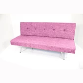 Best Yataklı Çelik İskelet Sünger Kanepe - Pembe - 1