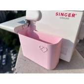 Singer Overlok Makinası Çöp Kutusu Pembe - 1