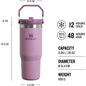 Stanley The IceFlow Flip Straw Pipetli Termos Bardak 0,89 LT - 1