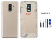 Samsung Galaxy A6 PLUS  - SM-A605F FULL Kasa Arka Kapak Takım GOLD - TAMİR SETİ - 1
