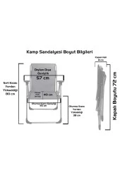 Lüks 4lü Katlanır Sandalye ve Masa Seti thumbnail 2