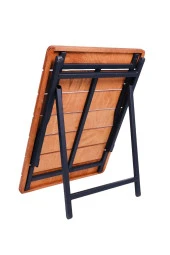 Lüks 4lü Katlanır Sandalye ve Masa Seti thumbnail 4