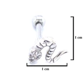 316L Çelik Yılan Şekilli Piercing PRC-193 - 3