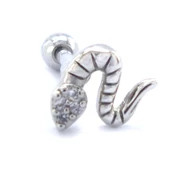 316L Çelik Yılan Şekilli Piercing PRC-193 - 1