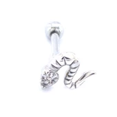 316L Çelik Yılan Şekilli Piercing PRC-193 - 4