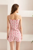 Nisanca Yazlık Şortlu Askılı Kadın Pijama Takımı - 3