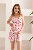 Nisanca Yazlık Şortlu Askılı Kadın Pijama Takımı - 6