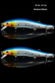 2 Adet 23Gr. Rapala Lures Suni Yem Maket balık Sasi Yem Lrf At çek Yapay Balık Yemi - 4