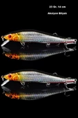 2 Adet 23Gr. Rapala Lures Suni Yem Maket balık Sasi Yem Lrf At çek Yapay Balık Yemi - 2
