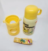 Shotay ST-8817 Cartoon 480ML Termos Matara Sarı - 4