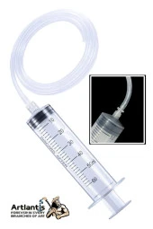 Plastik Şırınga Hortumlu Büyük 60 ml 1 Paket Sıvı Emme Enjektörü Okul Deney Evcil Hayvan Besleme - 1