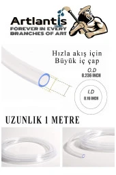 Plastik Şırınga Hortumlu Büyük 60 ml 1 Paket Sıvı Emme Enjektörü Okul Deney Evcil Hayvan Besleme - 3