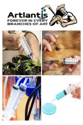 Plastik Şırınga Hortumlu Büyük 60 ml 1 Paket Sıvı Emme Enjektörü Okul Deney Evcil Hayvan Besleme - 6