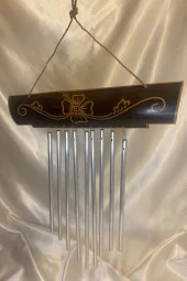 Deprem Zili Çanı Rüzgar Çanı Zili Feng Shui Ejderha Yılı Koruma Şık Borulu thumbnail 1