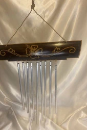 Deprem Zili Çanı Rüzgar Çanı Zili Feng Shui Ejderha Yılı Koruma Şık Borulu thumbnail 2