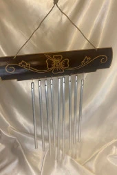 Deprem Zili Çanı Rüzgar Çanı Zili Feng Shui Ejderha Yılı Koruma Şık Borulu thumbnail 5