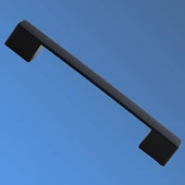 10 Adet Gölcük Düz Siyah Mobilya Mutfak Dolap Çekmece Dolabı Metal Kulpu Kulbu Kulpları 160 mm - 5