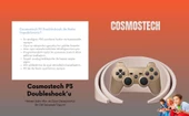 Cosmostech P3 Doubleshock PS3 Playstation 3 için Uyumlu Kablosuz Titreşimli Oyun Kolu Gamepad Joystick Controller Gold thumbnail 5