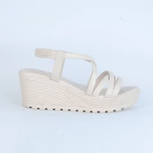 Moda Ayakkabı 01123 Şanzelize Bayan Sandalet - 9