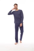 Pijadore 1523 Büyük Beden Uzun Kollu Erkek Pijama Takım - 1