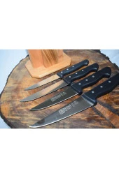 Dik Kütüklü Günlük Kullanım Mutfak Bıçak Seti ve Soyacak thumbnail 5