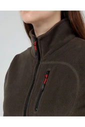 Store Kadın Polar Tam Fermuarlı Outdoor 3 Cepli Spor Polar Ceket - 4