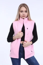 Store Kadın Polar Yelek Tam Fermuarlı Outdoor Spor Yelek 3cepli - 1