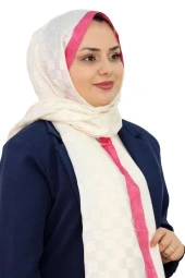 HİNT İPEK DAMA MONOGRAM ŞAL EŞ5304-2 - 1