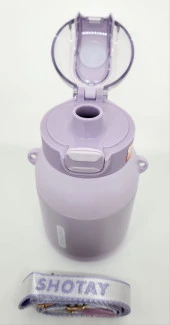 Shotay Dome ST-8081 800ml Çelik Pipetli-Pipetsiz Kullanım Termos Matara Mor - 2
