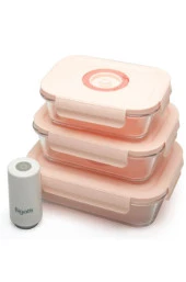 Bigatti Senna 04P0 4'lü Vakumlu Saklama Kabı Seti Pembe - 2