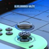 Cosmostech NS Switch Uyumlu 2'li J-C Joycon PAD Controller Gamepad Oyun Kolu Turkuaz-Yeşil thumbnail 7