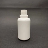 50 cc PE Plastik Şişe  - Mat Beyaz Kilitli Kapaklı- 50ml Kapaklı Plastik Şişe- x 10 Adet thumbnail 1