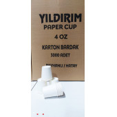 4 OZ BASKISIZ KARTON BARDAK ( 3000 ADET) - 1