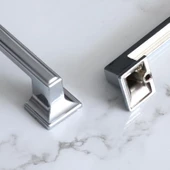 Gama 128 mm Krom Kulp Metal Mutfak Dolabı Mobilya Çekmece Dolap Kulpları Kapak Kulbu Kulpu 12.8 cm - 5
