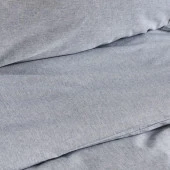 Karacahome Denim Azur Mavi %100 Pamuk Çift Kişilik Nevresim Takımı - 4