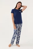 Pierre Cardin 8810 Branch Kadın Kısa Kol Pijama Takımı - 3